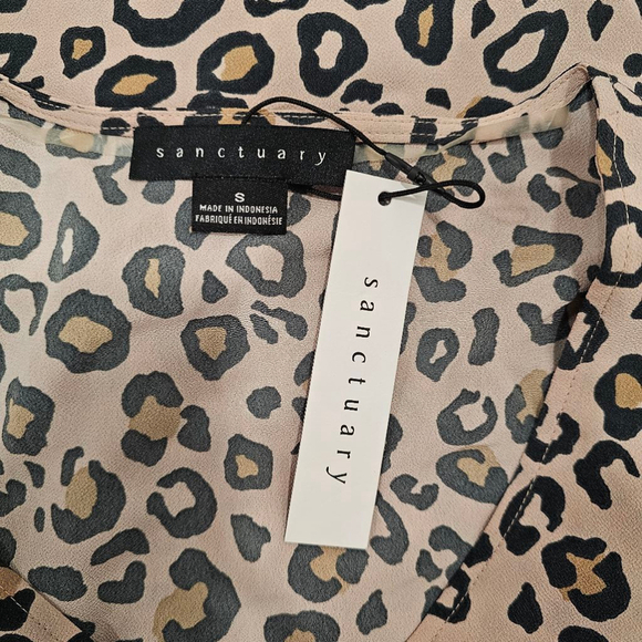 NWT - SANCTUARY Women's 'ANIMAL-PRINT' Multi MINI WRAP DRESS - S - Picture 2 of 12